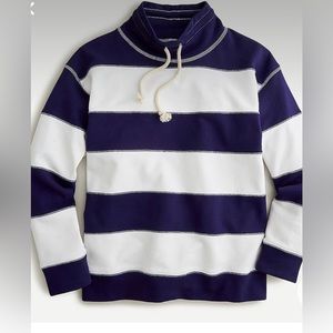 JCrew striped rugby sweatshirt. Like new. Sz L